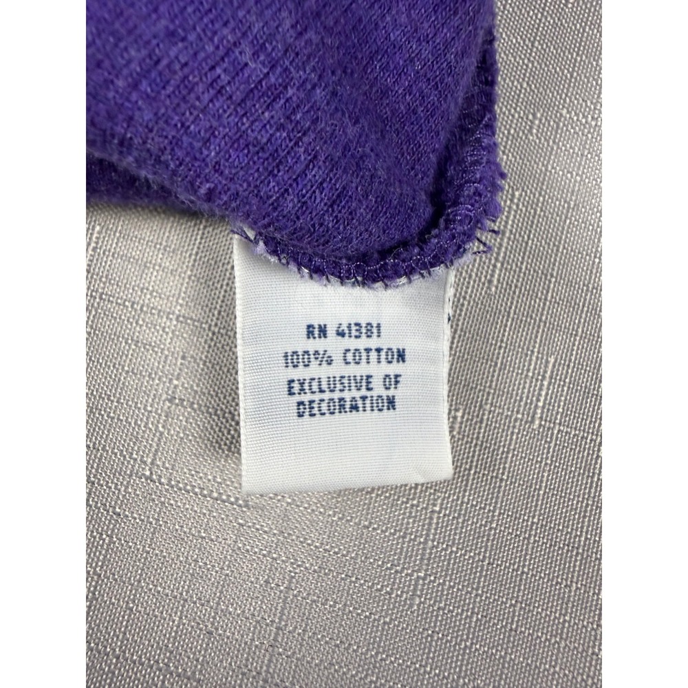Polo Ralph Lauren Mens XXL Purple Cotton Quarter Zip Pullover Sweater Pony - Picture 7 of 9